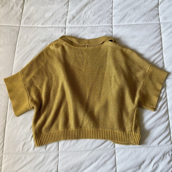 Worthington Knit Open Cropped Cardigan Sweater in Fun Green Size XL - Picture 4 of 4